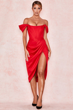 Midikleid Johanna – romantisches Bustier aus Polyester