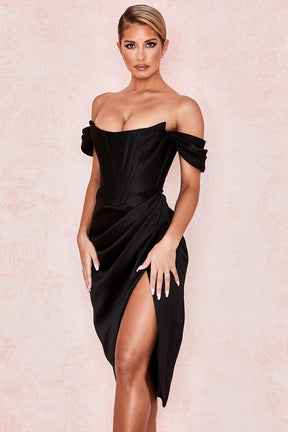 Midikleid Johanna – romantisches Bustier aus Polyester