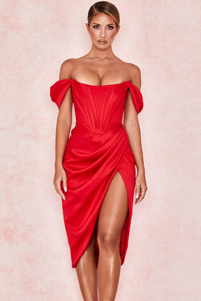 Midikleid Johanna – romantisches Bustier aus Polyester